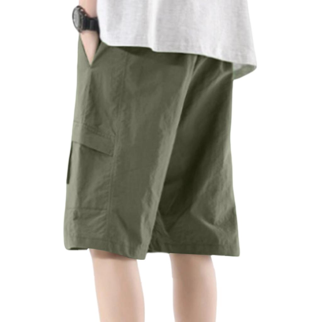 Men's Breathable Loose Fit Cargo Shorts, Daily Casual -Inch Bottoms