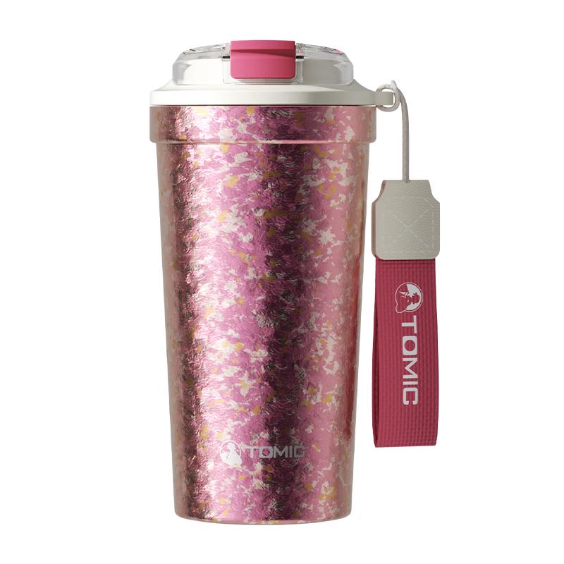TOMIC Pure Titanium Dual-Drink Insulated Tumbler 520ml