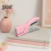 Manual Stapler for Students Mini Handheld Stapler with Ergonomic Curved Design Macaron Receipt Storage Colored Compact Metal Daily Document