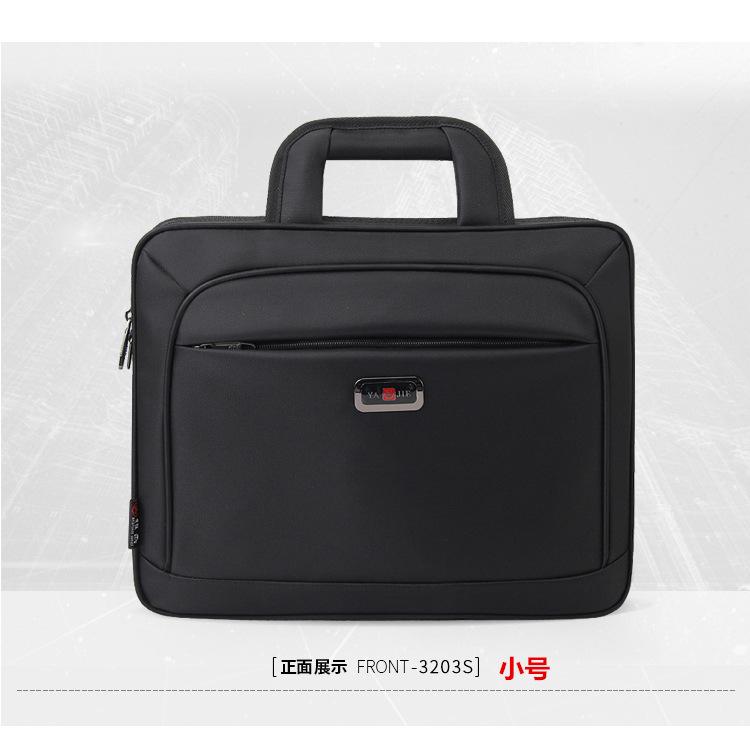 Men's Oxford Cloth Business Laptop Bag - 15" Crossbody Briefcase with Multi-Layer Design