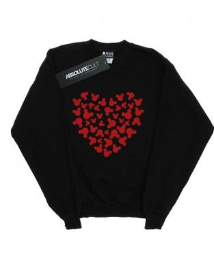 Kız Çocuk Mickey Mouse Kalp Silüet Sweatshirt