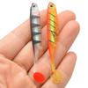 4Pcs Fishing Lures Simulated Realistic Fish Eyes Handmade Anti-break Angling PVC T Tail Hollow Fishing Baits Fishing Accessories