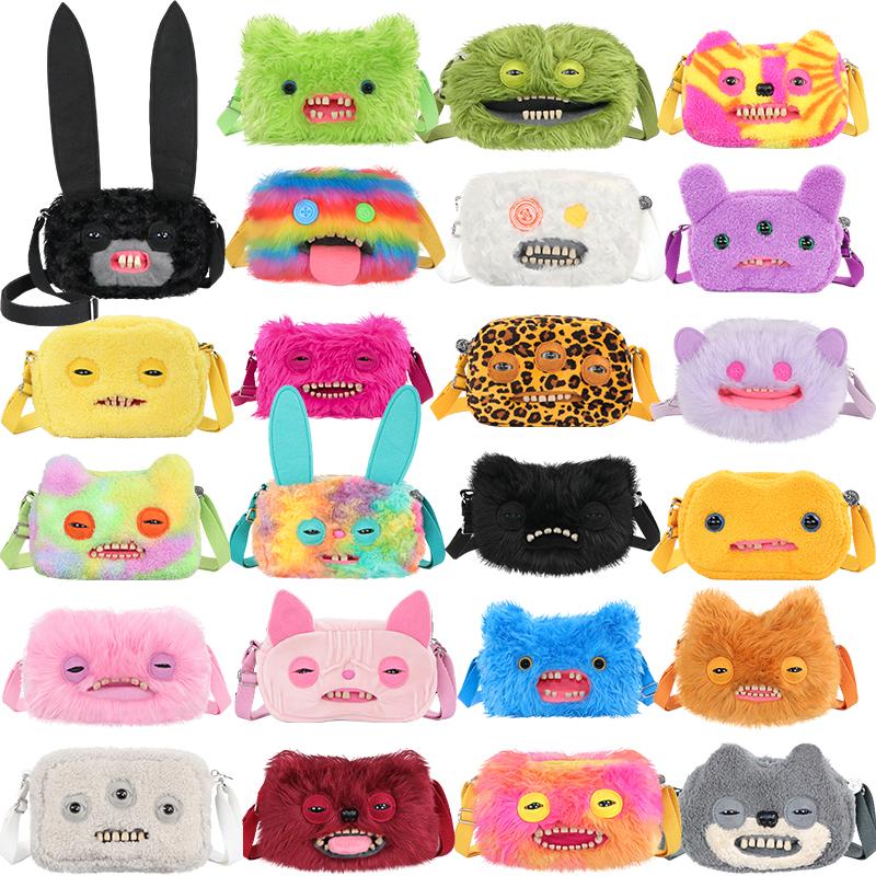 Bag Black Plush Toys Fugglers Wrinkled LORD LONG EARS MR BUTTONS Animels Stuffed Plushies Crossbody Bags Dolls