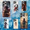 Attack On Anime M-Mikasa Phone Case For iPhone 16,15,14,13,12,11,Mini,Pro,SE,MAX White Matte Shockproof Cover