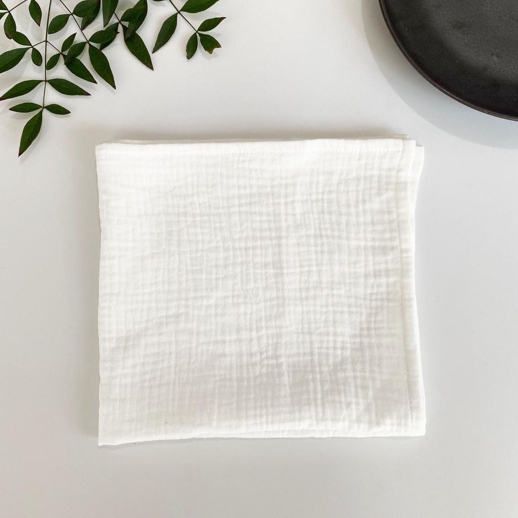 10Pcs 40x40cm Cloth Napkins Pure Cotton Gauze Napkin Handkerchief Cheesecloth Vintage Picnic Party Wedding Table Decoration