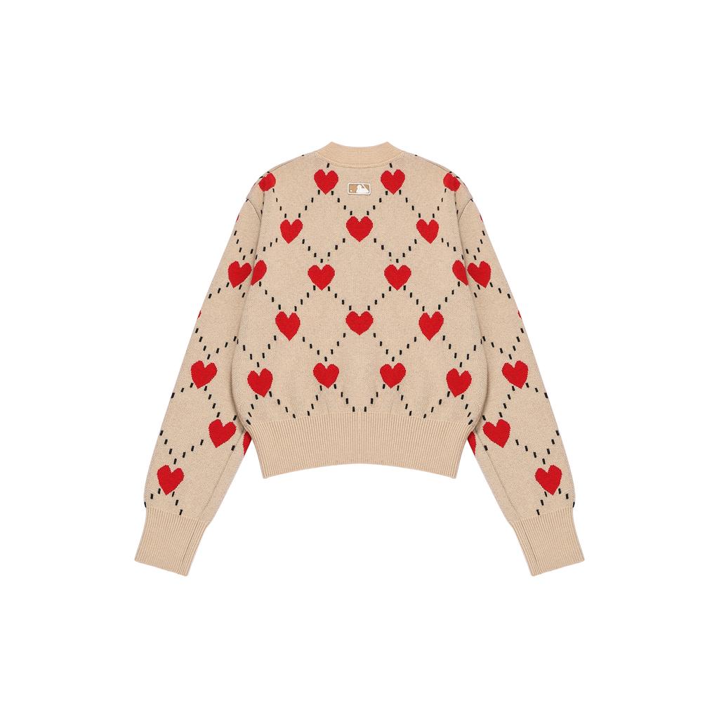 New MLB Sweaters Women's Beige Yellow 3FKCH0124-43BGS