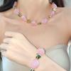 Acrylic Irregular Square Round Beaded Bracelets for Women Multicolor Bohemia Geometric Handmade Bangles Couple Jewelry Travel C