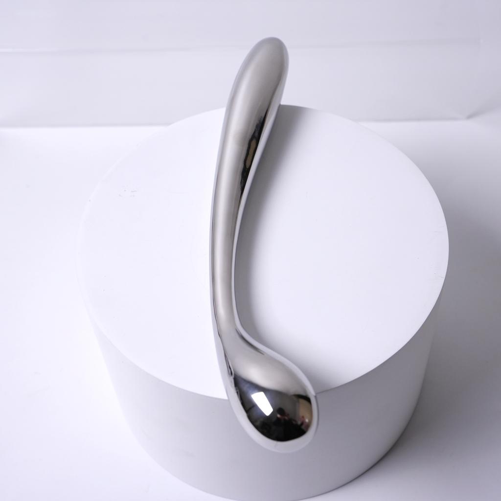 Heavy stainless steel double fake dildo G Spot wand anal beads butt plug metal prostate massager vaginal female sex toy women