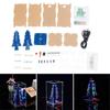Colorful 3D Christmas Tree Led DIY Kit, Colorful Flash RGB LED Circuit Electronic Assemble Funny Kit, STEM Project