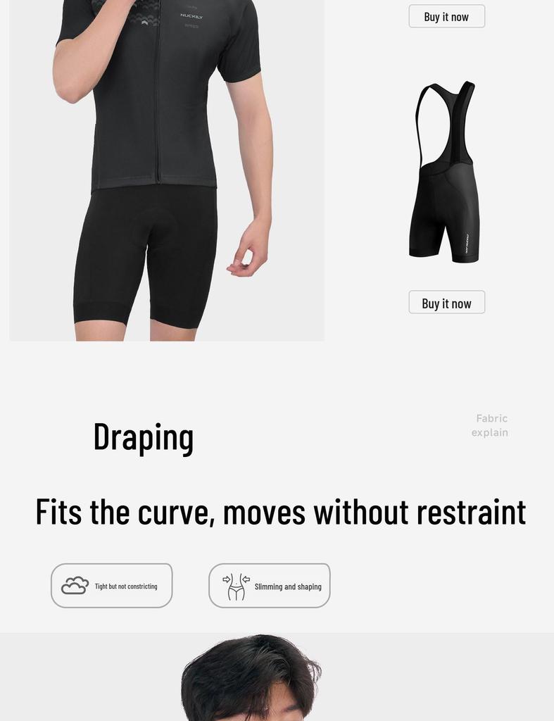 NUCKILY2026 Men's Breathable Spring/Summer Cycling Bib Shorts