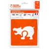 Pochoir plastique - Animaux jungle - Paquet de 6 - 14 x 15 cm - Mixte - Enfant