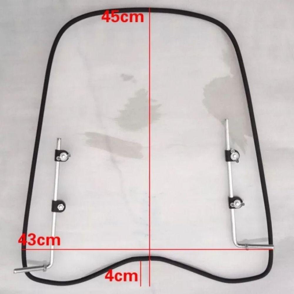Universal Motorcycle Windshield PC Motorcycle Wind Deflector Motocycle Extension Spoiler