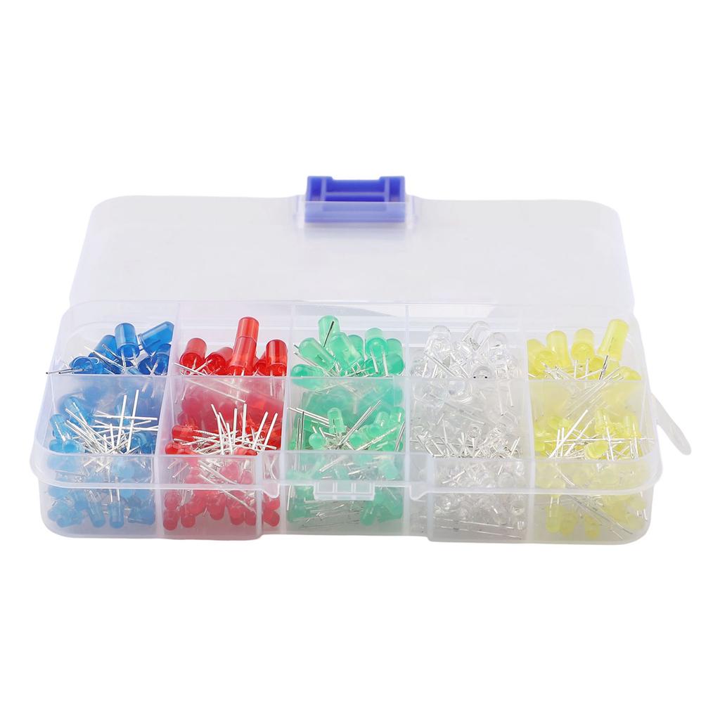 3V LED Diodes 3mm 5mm LED Diode Assortment Positive And Negative Poles High Brightness Long Lifespan Low Heat Generation