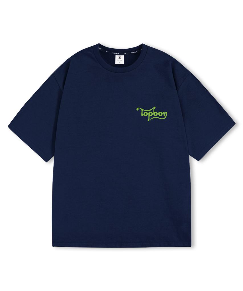 TOPBOY Wave Oversized Short Sleeve T-Shirt (Type B)