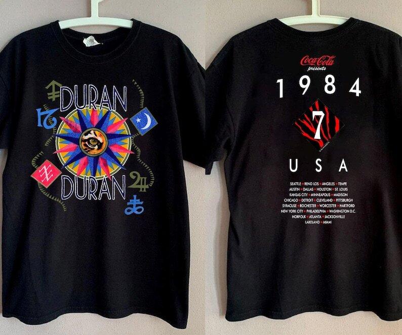 

1984 Duran Duran Arena Tour T-Shirt Duran Duran T-Shirt Unisex S-5XL VM3705 Unisex T-Shirt S