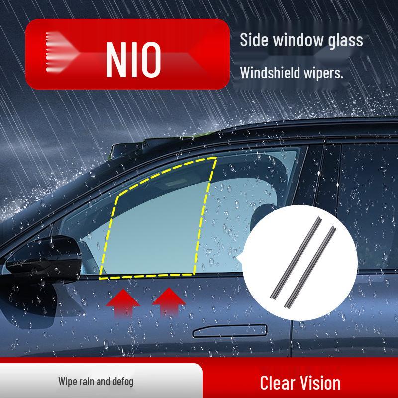 NIO ES8/ES6 Car Side Window Rainproof Wiper Blade with Double Scraper Rubber Strip