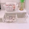 Model Mini Storage Basket Metal Toy Trolley Container Portable Shopping Cart Storage  Desktop