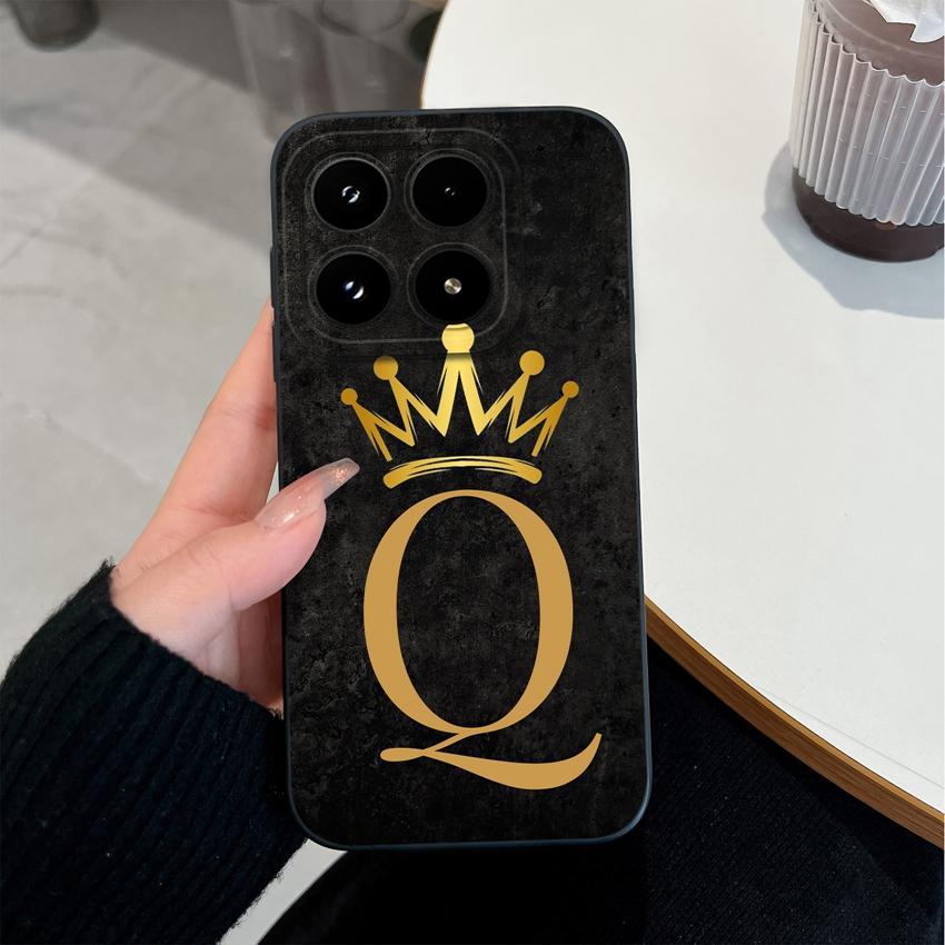 Phone Cover For Xiaomi 17 15T Pro Poco F7 Ultra C75 C55 C50 C31 Four Leaf Clover Letter Pattern Matte Silicone Shockproof Bumper Case For Xiaomi Shell