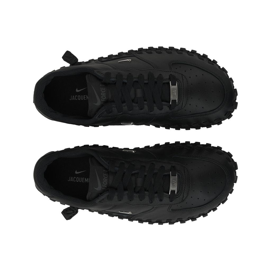 Jacquemus X Nike  J Force 1 Low LX SP Black Women Sneakers Metallic-Silver DR0424-001