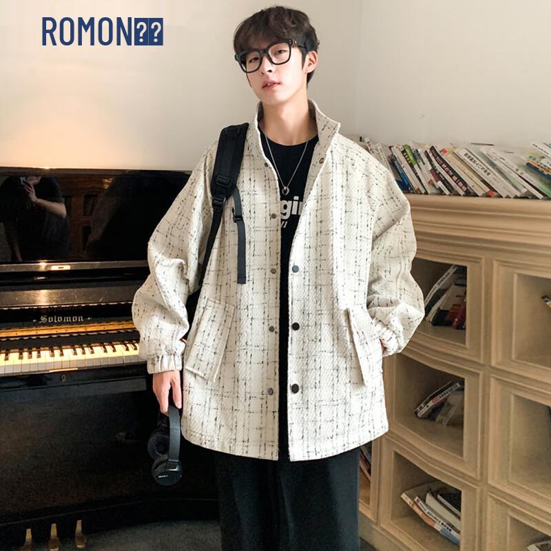 ROMON Men's Loose Fit Business Casual Jacket