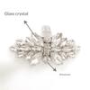 1 Pcs Fashion Shiny Crystal Shoes Decorations Clip Women Shoe Buckle Accessories High-Heeled Square Rhinestones Removable Shoes D