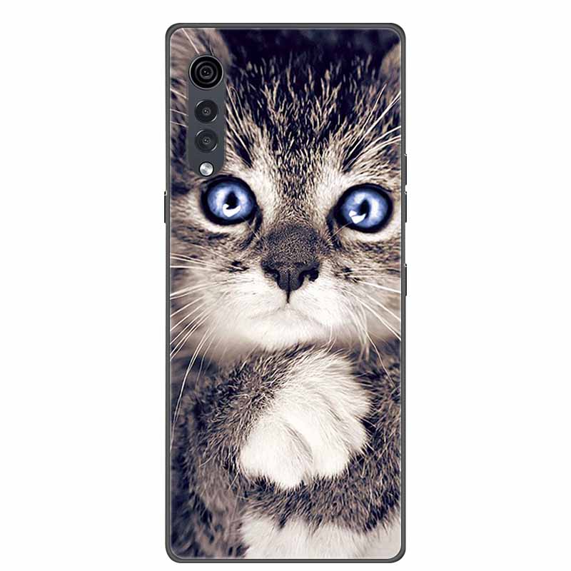 For LG Velvet Case 2Pro Fashion Soft TPU Silicone Cartoon Cat Phone Cover For LG Velvet 5G Back Cases Funda Bumper Protect Coque