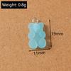 20pcs 19*11mm Cute Gummy Bear Charm Pendants for Necklace Earrings DIY Jewelry Making Accessories Supplies