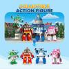 SBSG Robocar Poli 4 Pack Poli + Amber + Roy + Helly Transforming Robot Toys, 4" Transformable Action Figure Toy, Emergency Vehicle Playset, Holiday Bi