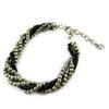 Les Trésors De Lily [N7196] - Ethnic Bracelet 'Kilimanjaro' Gray Black