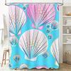 Pink Blue Shell Bath Shower Curtain Decor Sea Life Collection for Bathroom Decorations Home Accessories Gift Idea