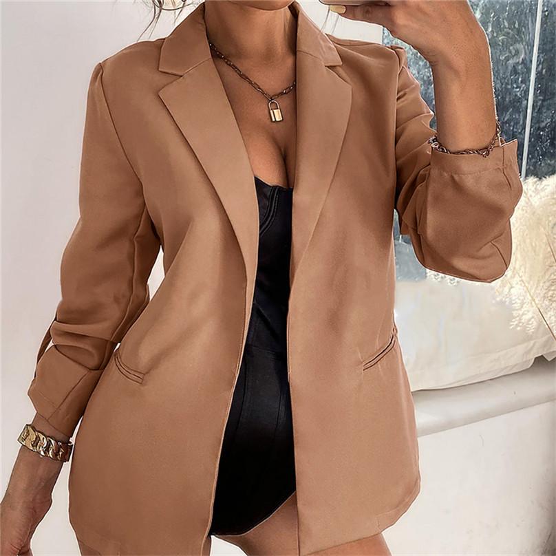 Fashion High Quality European and American Autumn Casual  Comfortable Small Suit Women's Suit Jacket Coat