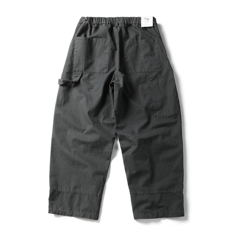 Mens Loose Fit Cargo Pants Streetwear Style Straight Leg Work Solid Color Casual Trousers