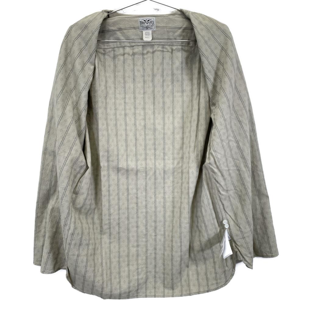 RRL Green Round-collar Cotton Clerical Shirt Tops M greenUsed