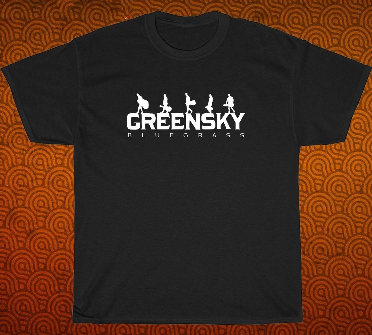 Greensky Bluegrass Logo Black Short Sleeve Gift For Fans S to 5XL T-shirt MI1122 S разноцветный