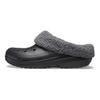 Zoccoli Comodi Semplici Floreali Roll Zoccoli Unisex Neri 210846-0C4