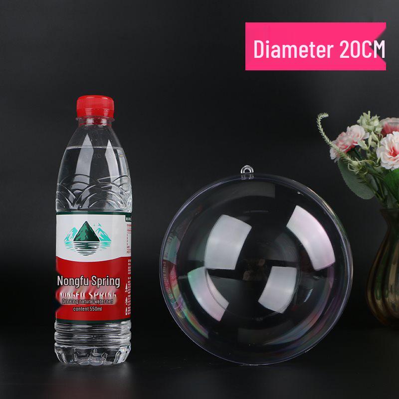 2-40CM Acrylic Transparent Hollow Ball for Wedding and Mall Decorations