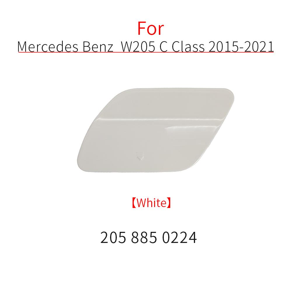 For Mercedes W205 Car Rear Bumper Tow Hook Cover Cap Black White For Benz C Class C180 C200 C220 C250 C300 2058850224 2015-