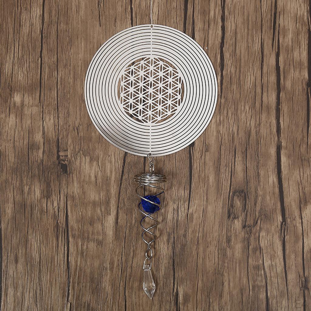 for window and wall Door Hanging Home Decor with Hook Spiral Wind Chimes Tail Outdoor Yard