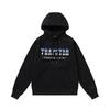 Foreign trade new rainbow color matching letter embroidery velvet loose hooded sweater casual trousers set men and women the same style