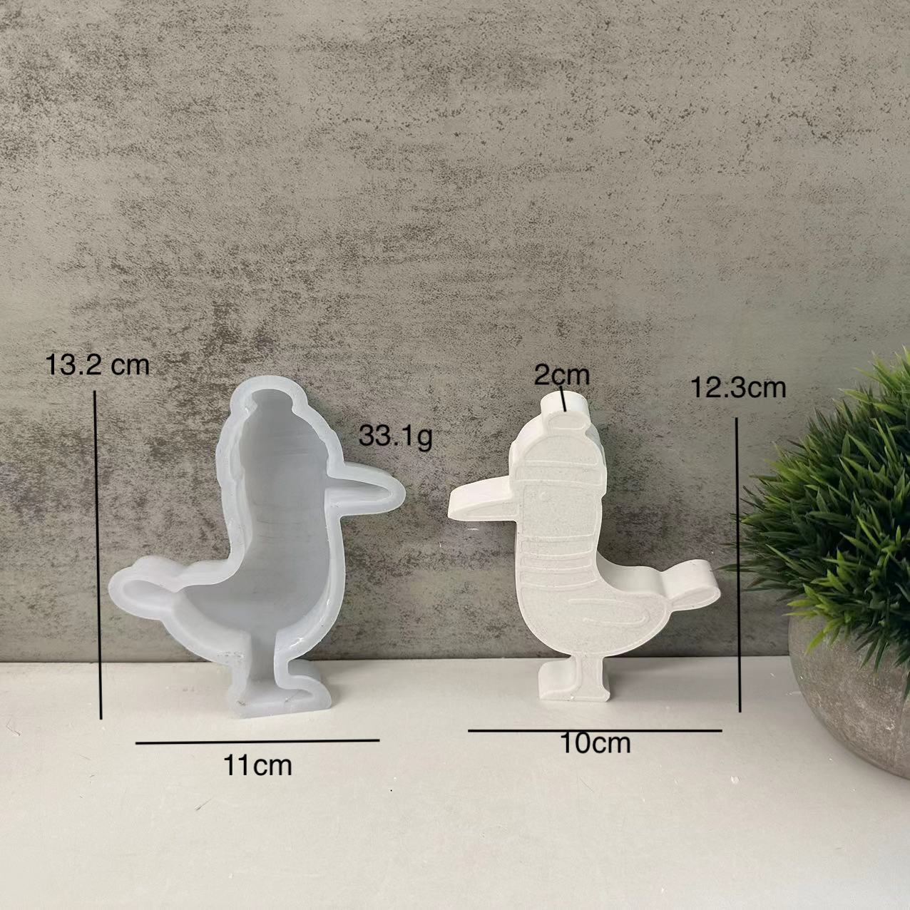 

Diy Hooded Seagull Silicone Mold Bird Plaster Car Candle Mold Resin Drop Glue Mold