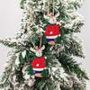 Christmas Wooden Santa Claus Car Pendant Decoration