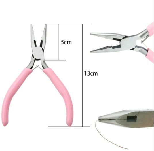 Mini 5Inch Round Concave Pliers Wire Looping Pliers Precision Jewelry Pliers Wire Looping Pliers for DIY Jewelry Making