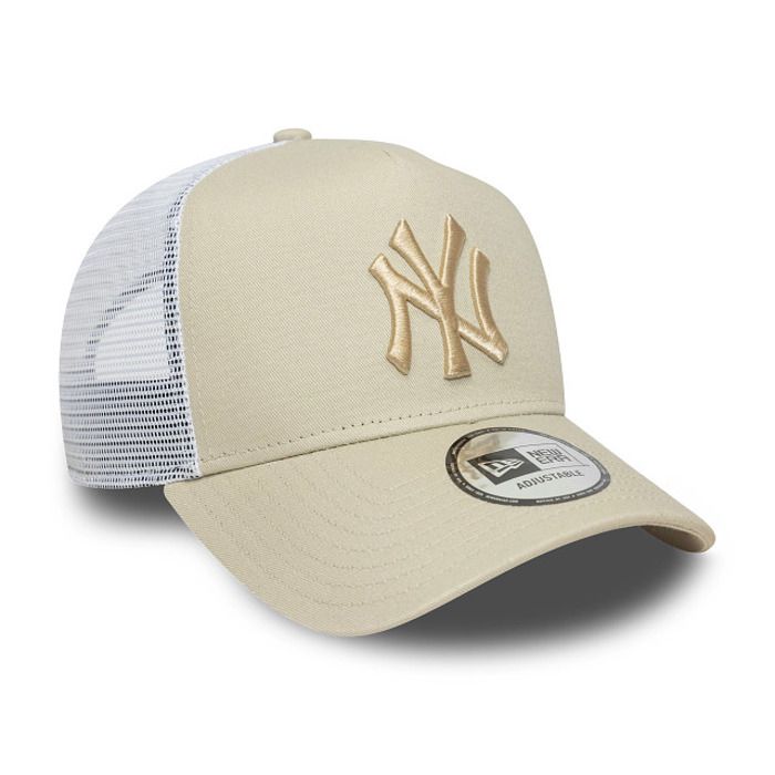 Casquette Trucker - New Era - New York Yankees - Beige/Gris - Adulte - Été