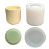 Cylinder Silicone Crafts Mould, 3D Geometric Candle Mold Candle Decorations Tool