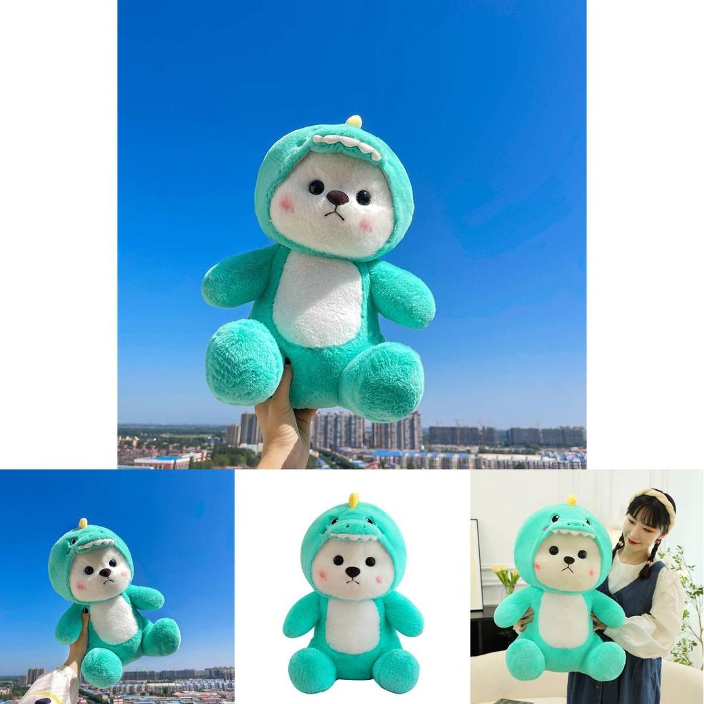 Enshan New Style Transforming Dinosaur Bear Plush Toy Rabbit Stuffed Animal Gift