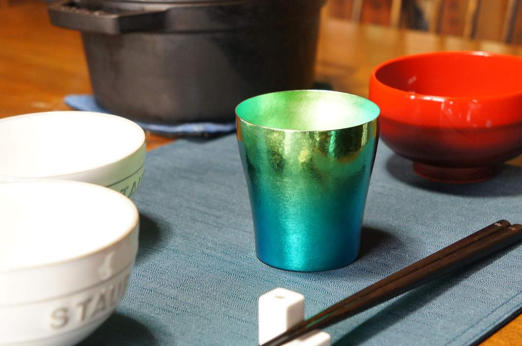 HORIE Gradation Titan Doppelwandbecher Rei Hana Titan 250cc Mori MORI Grün T15KM250G18 T15KM250G18