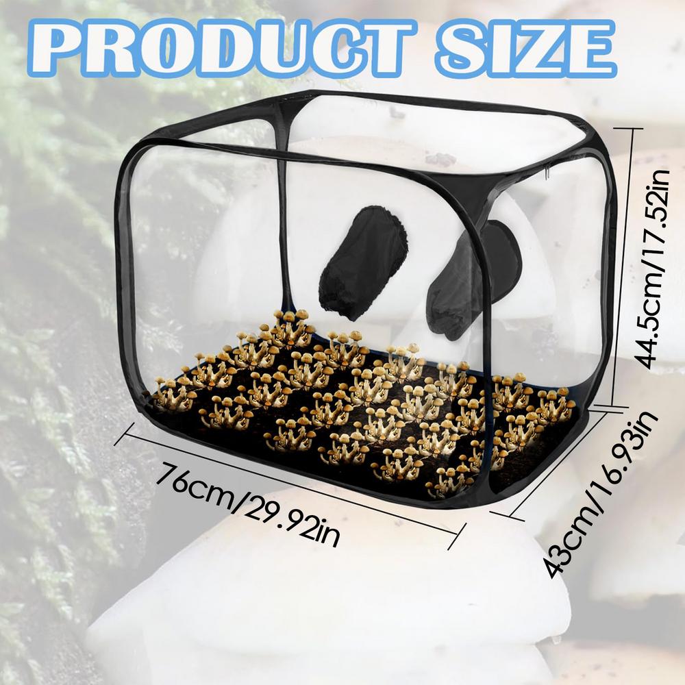 

Still Air Box For Mushroom Planting Bag Mushroom Tent Propagation Stations Mushroom Grow Bags Horticulture Supplies чёрный