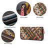 Leather Woven Long Wallet Large Capacity Multi-card Zipper Wallet