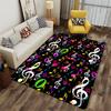 Colorful Music Note Pattern Carpet suitable as a non-slip mat for the living room or bedroom sofa