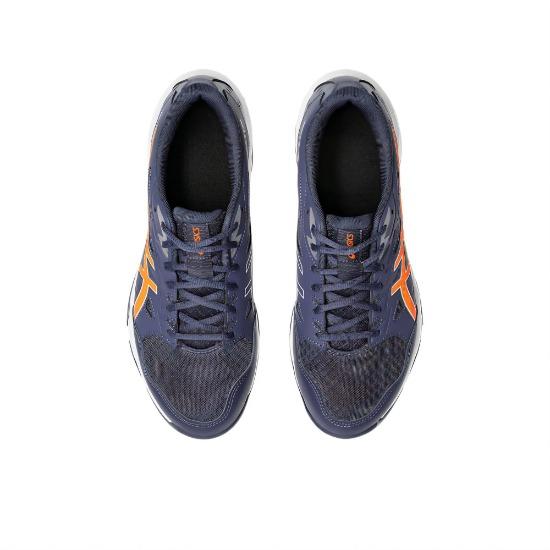 Asics Gel Rocket 11 Indigo Fog Arancione Nova Scarpe da Ginnastica da Uomo Blu 1071A091-500